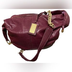 EUC BADGLEY MISCHKA LEATHER HOBO BAG